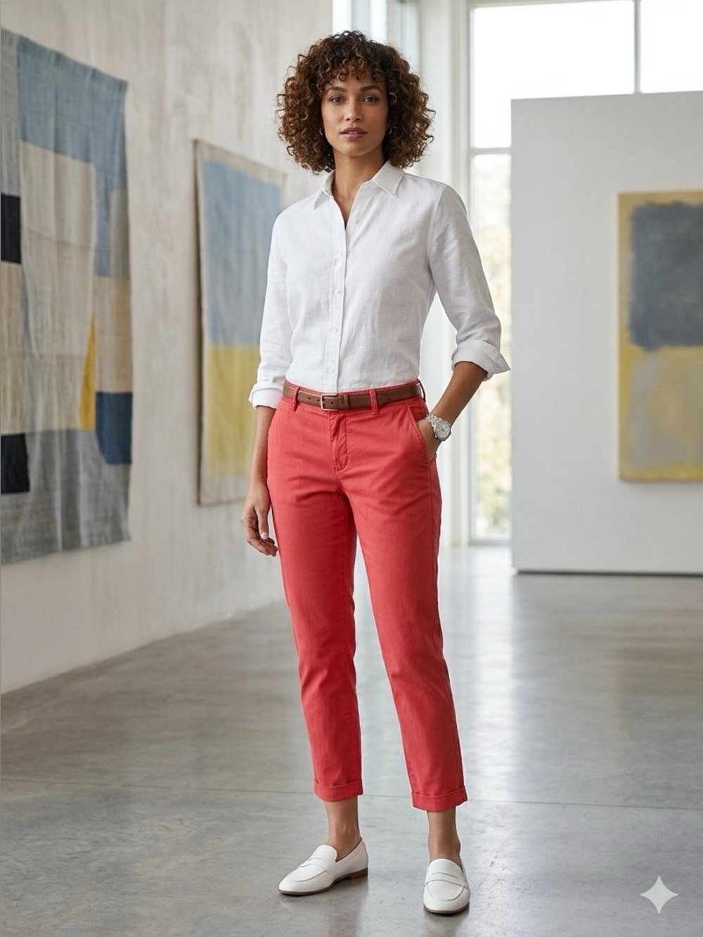 J. Crew • Salmon Pink Chino Pants